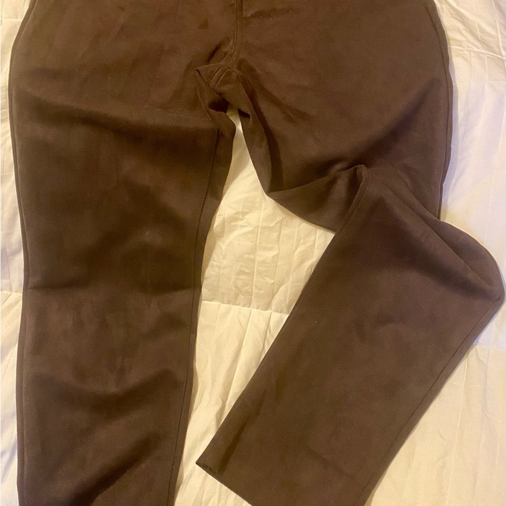 Brown Suede Pants